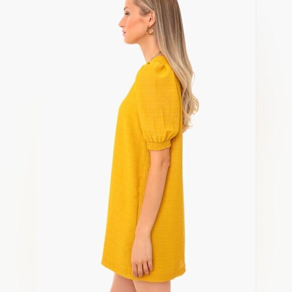 BB Dakota by Steve Madden mini dress in mustard color. Size small NEW - Picture 5 of 7